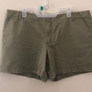 Sage green shorts